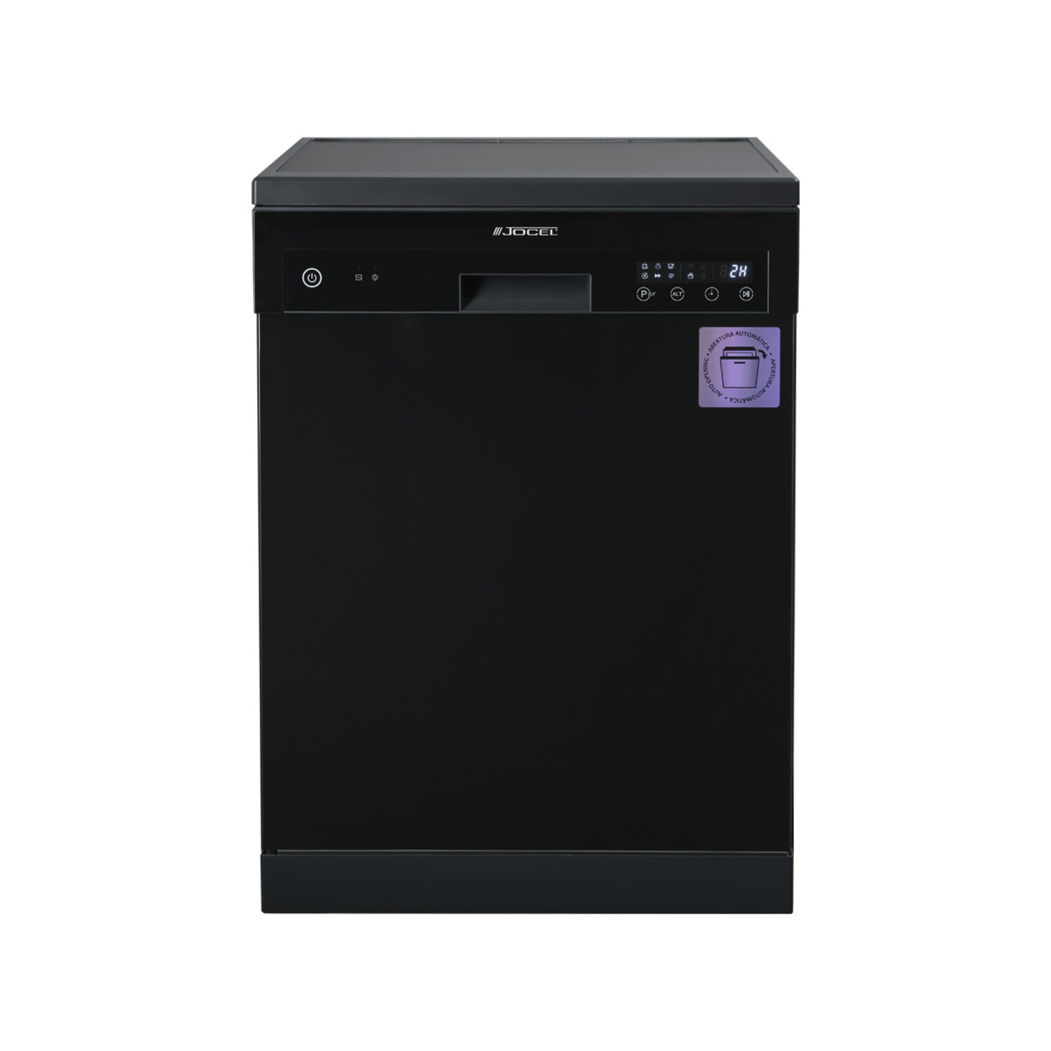 Lavavajillas libre instalación 60 cm - JOCEL JLLI023018, 15 servicios, 6 programas, 60 cm, negro
