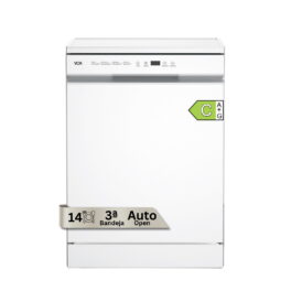 Lavavajillas libre instalación 60 cm - VOK EVD-14FCWADN, 14 servicios, 8 programas, 60 cm, Blanco