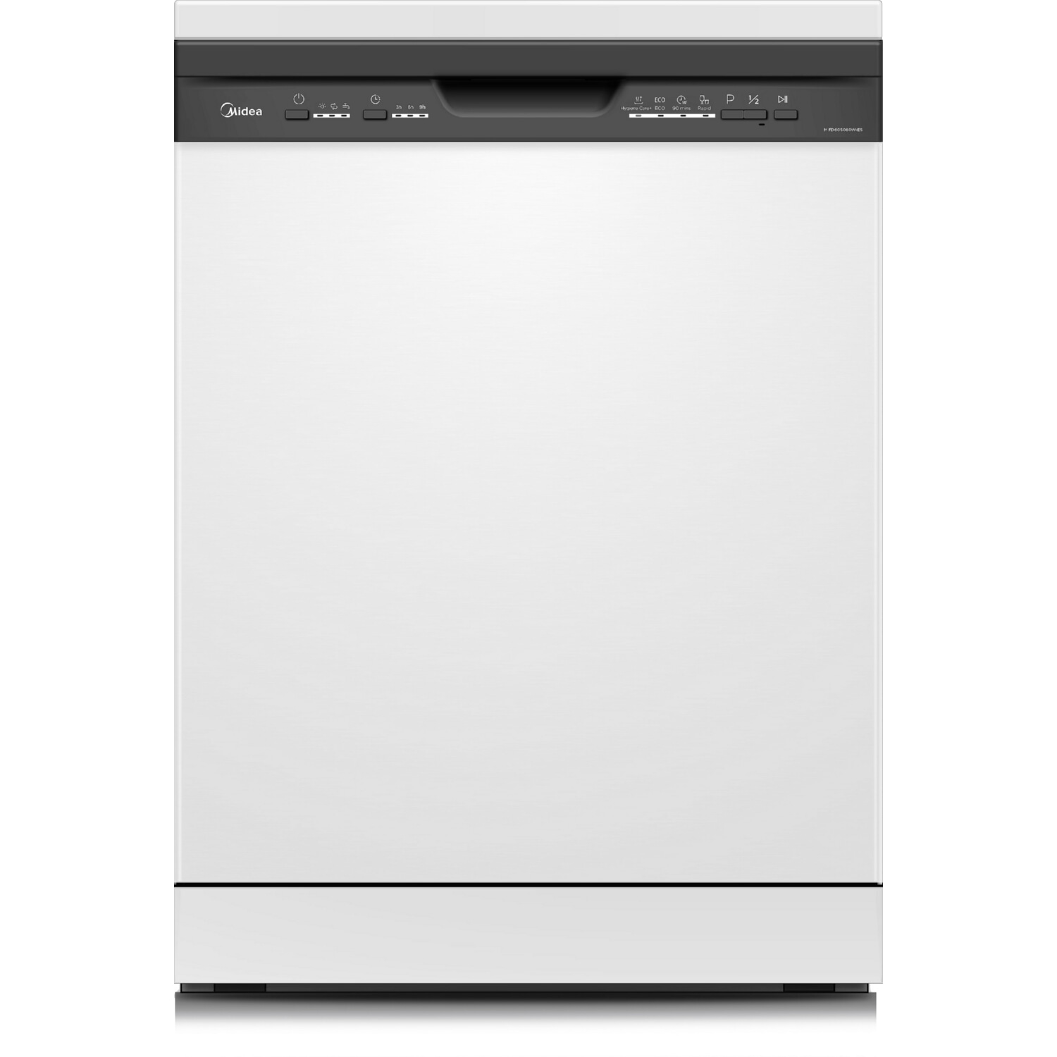 Lavavajillas libre instalación 60 cm - MIDEA MFD60S080W, 12 servicios, 4 programas, 60,0 cm, Blanco