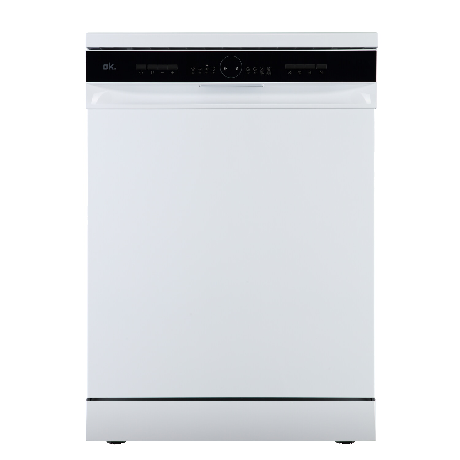 Lavavajillas - ok. ODW 6061-1 E FS W, 13 Servicios, 6 Programas, 59.9 cm Ancho, Control Electrónico, Blanco