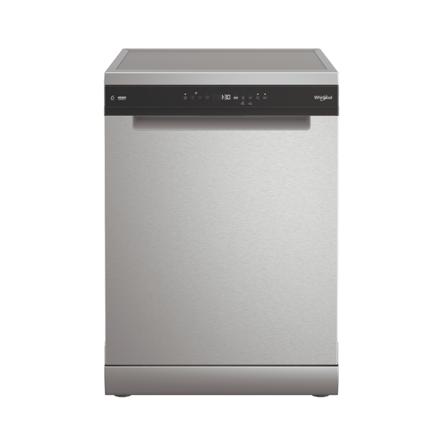 Lavavajillas - Whirlpool W7F HP43 X, 15 cubiertos, 10 programas, 60 cm, Tercera bandeja, 6th SENSE, Inox