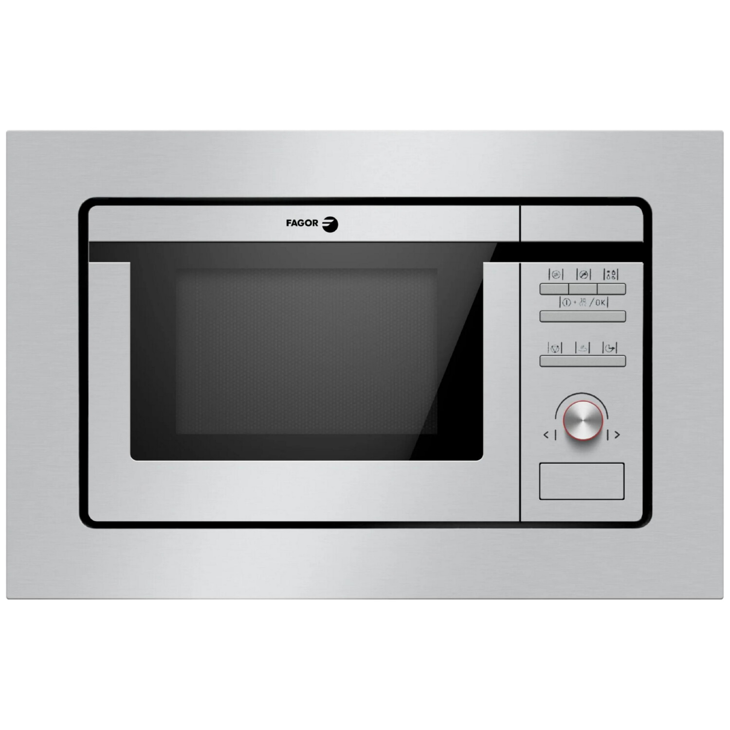 Microondas - FAGOR 3MWB-201CEGX, 1250 W, 5 potencia, 20 l, Acero Inox
