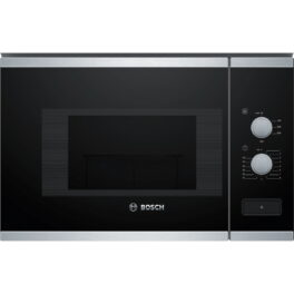 Microondas - BOSCH, BFL520MS0, 20 Litros, 5 Niveles, 800 W, Integrable, Negro