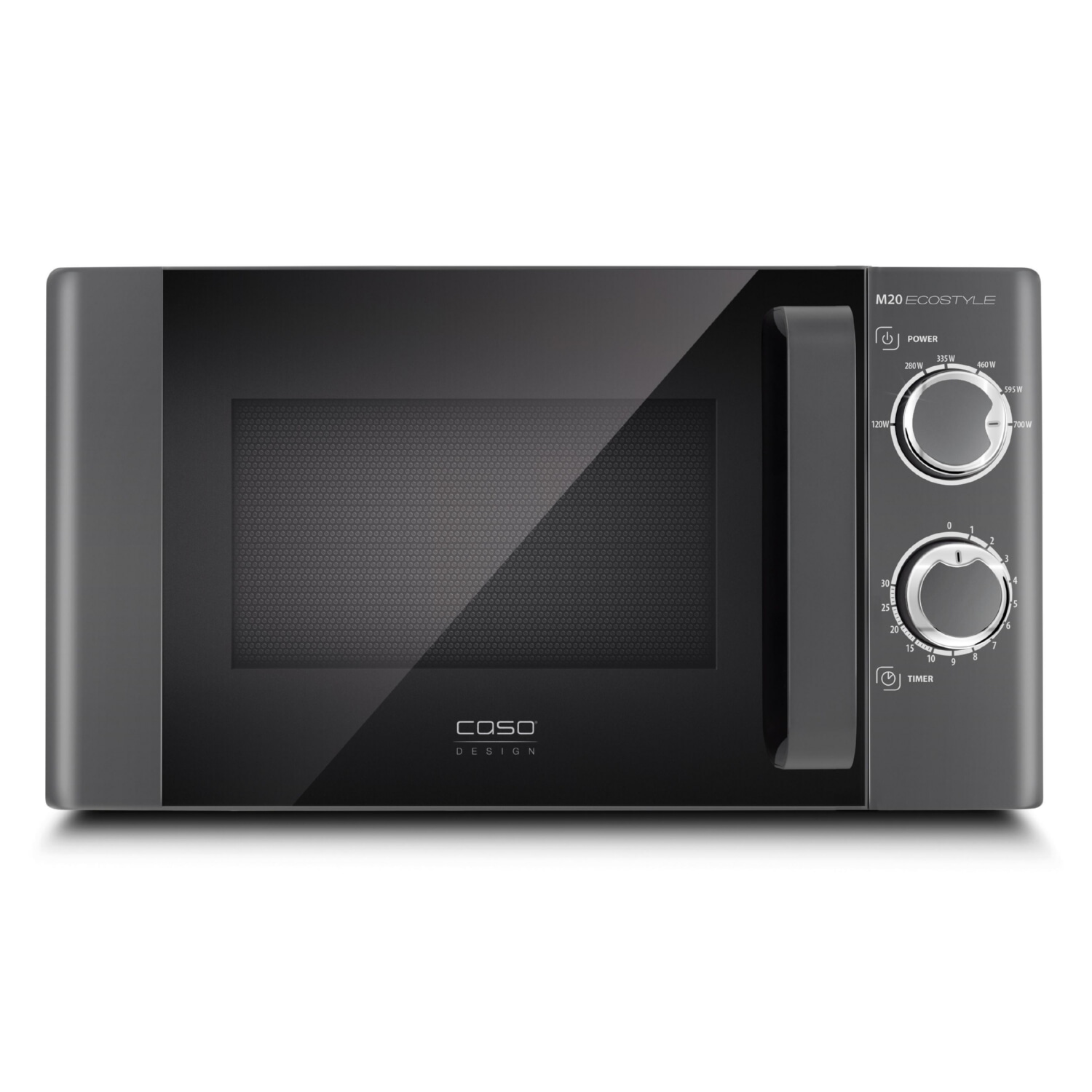 Microondas - CASO 3307, 700 W, 6 potencia, 20 l, Negro