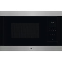 Microondas con grill - AEG TMS5G25IEM, 900 W, 8 niveles, Función Descongelación, 25 l, Negro/Inox