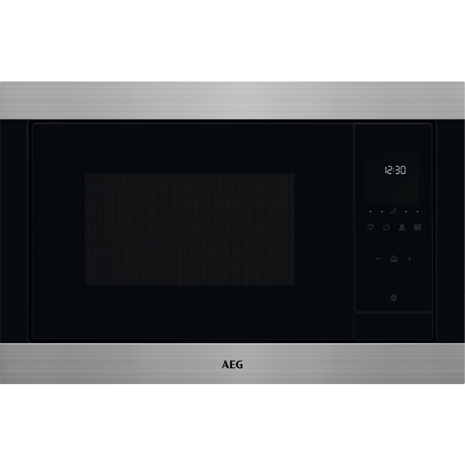 Microondas con grill - AEG TMS5G25IEM, 900 W, 8 niveles, Función Descongelación, 25 l, Negro/Inox