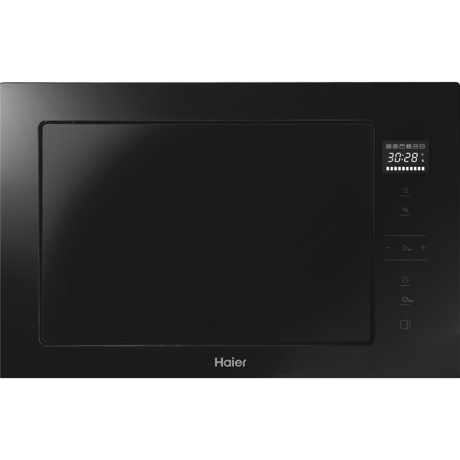 Microondas con grill integrable - Haier Series 2&4 H38MWID4ID27N, 900W, 6 niveles, 28 l, Negro