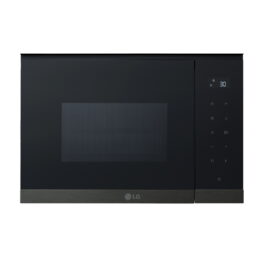 Microondas con grill integrable - LG MG7Z2593B, 900 W, 8 niveles, 25 l, Cristal negro