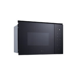 Microondas con grill integrable - LG MGBZ2593F, 900 W, 8 potencia, 25 l, Cristal Negro