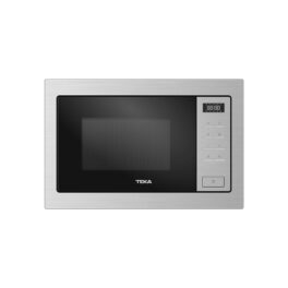 Microondas con grill integrable - Teka MSEG 825 FI SS, 900W, 5 Niveles potencia, 23.6 l, 3 funciones cocinado, 10 menus, Acero inoxidable