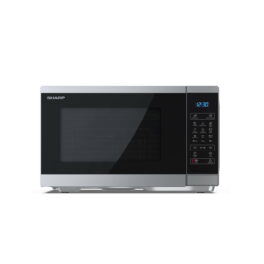 Microondas con grill - SHARP YC-MG252AE-S, 900 W, 11 potencia, 25 l, Plata
