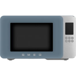 Microondas con grill - SMEG MOC01SBMEU, 1450 W, 29 l, Azul tormenta mate