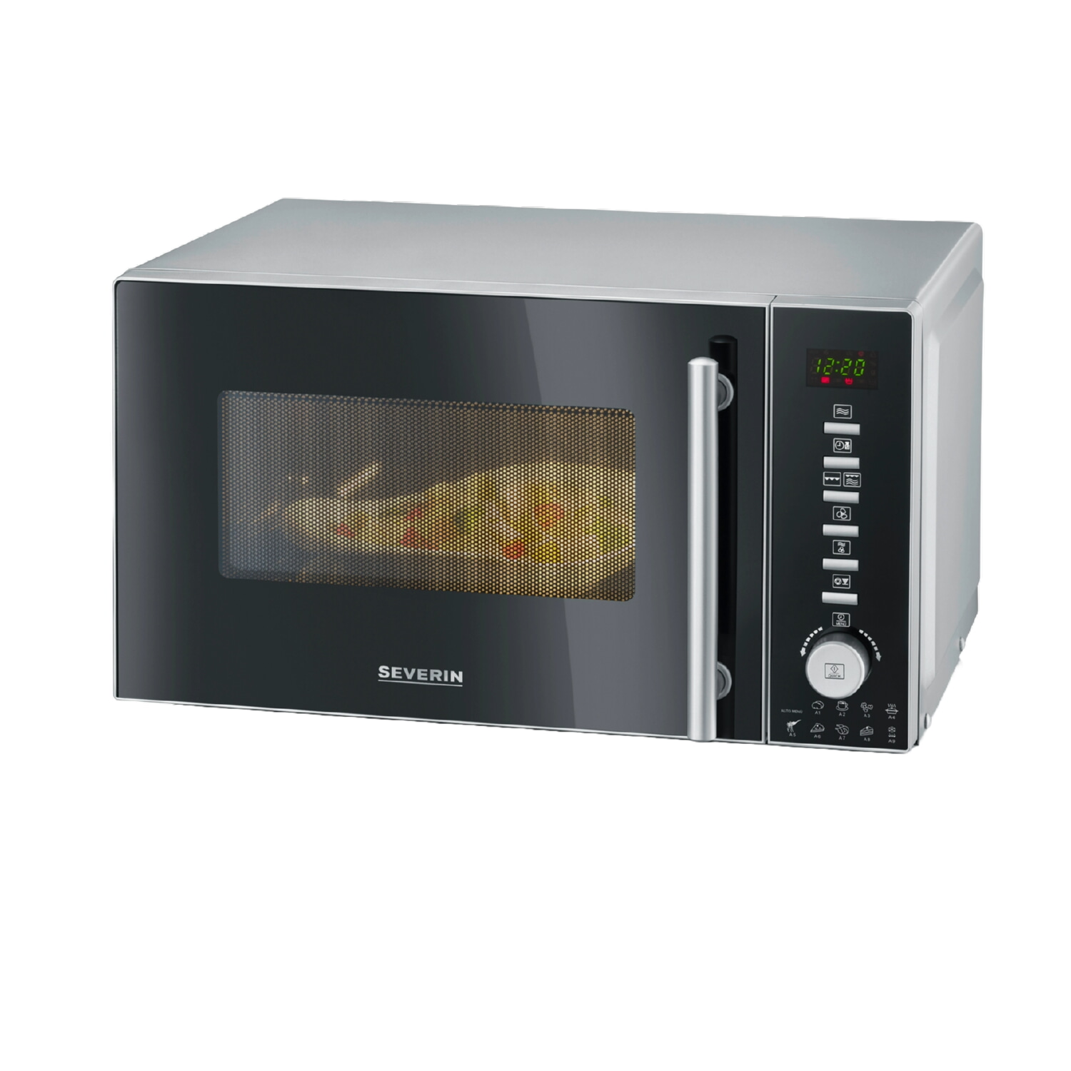 Microondas con Grill y Convección - SEVERIN MW_7773, 800 W, 10 potencia, 14,3 l, Negro