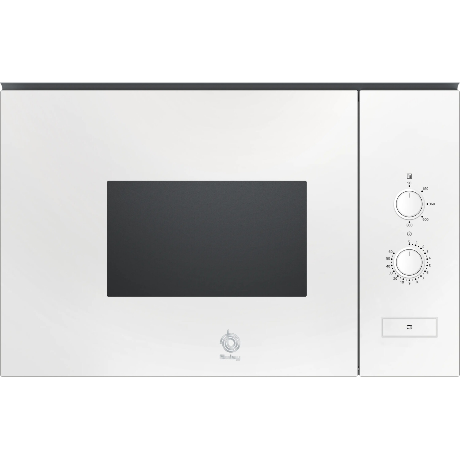 Microondas integrable - Balay 3CP5002B3, 800 kW, 5 niveles, 20 l, Cristal Negro