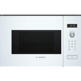 Microondas integrable - BOSCH BFL524MW0, 800 W, 5 potencia, 20 l, Blanco