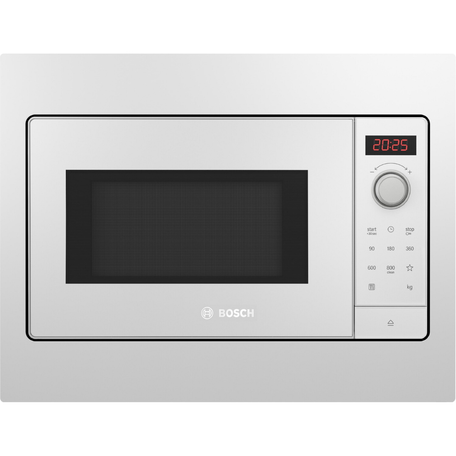Microondas integrable - BOSCH AKLBB1608626357, 800 W, 5 potencia, 20 l, Blanco