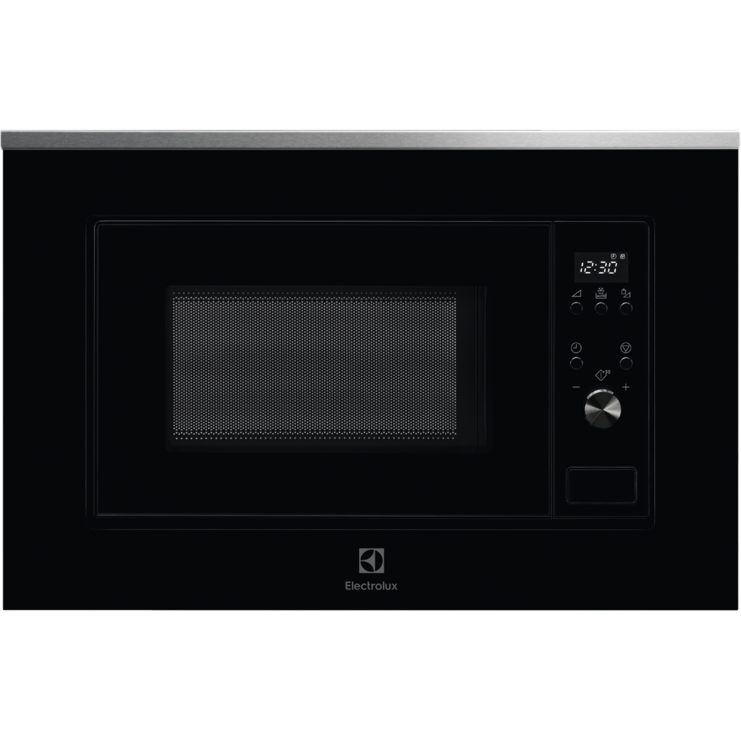 Microondas integrable - Electrolux LMS2173EMX, 700 W, 5 niveles, Display LED Blanco, 17 l, Negro + Inox antihuellas