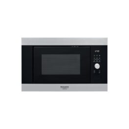 Microondas integrable - HOTPOINT MF20G IX HA.1, 1000 W, 6 potencia, Negro, Acero inoxidable