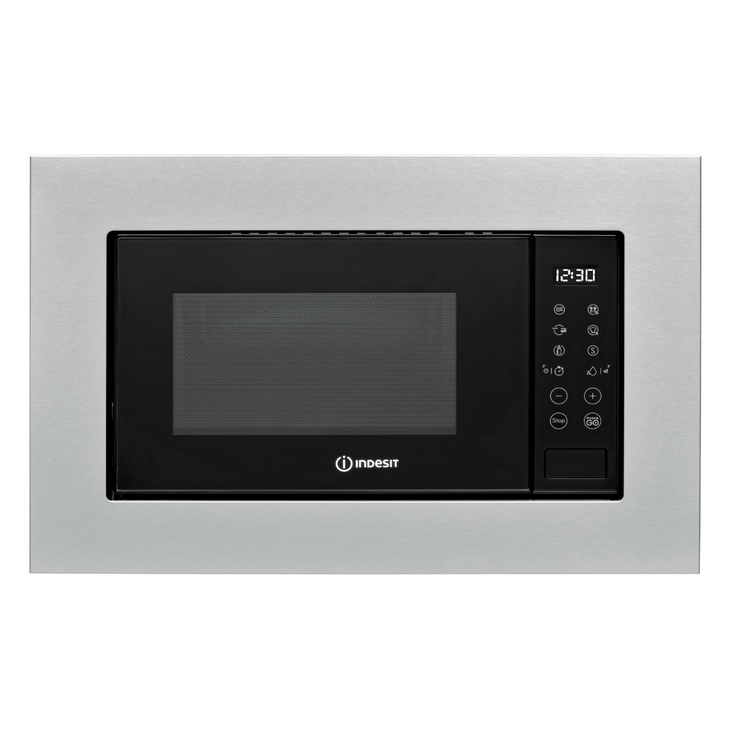 Microondas integrable - INDESIT MWI 120 GX.1, 800 W, 6 potencia, Acero inoxidable
