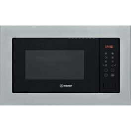 Microondas integrable - INDESIT MWI 125 GX, 1000 W, 25 l, Gris