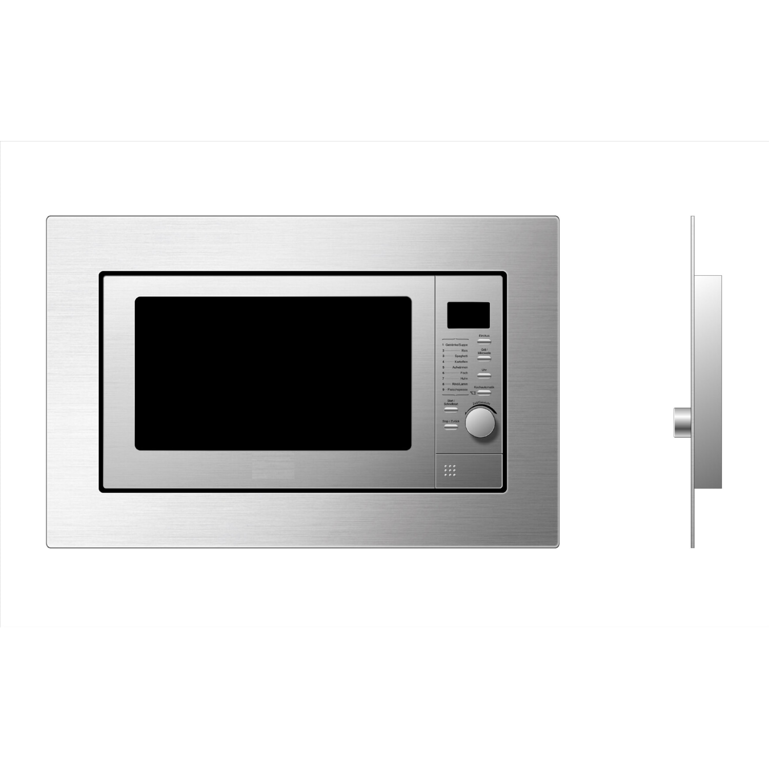 Microondas integrable - RESPEKTA AKLBB1728395465, 1000 W, 20 l, Inox
