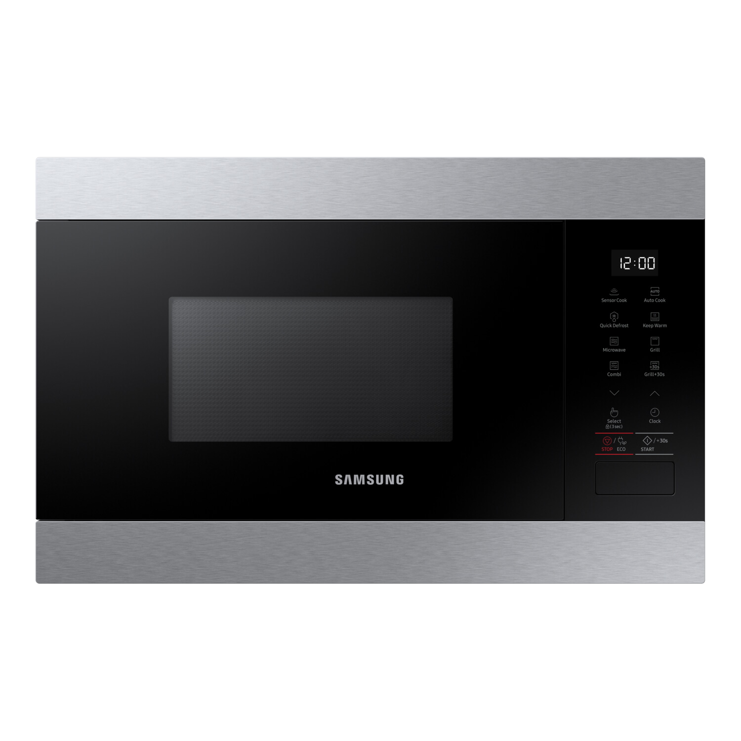 Microondas integrable - Samsung MG22M8274CT/E1, 850W, 6 niveles, Grill, 22l, Inox
