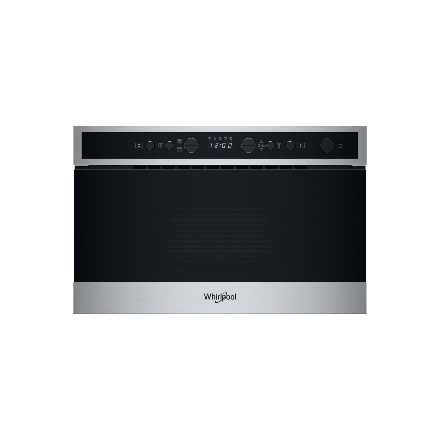 Microondas integrable - WHIRLPOOL WMN4I4BX, 750 W, 4 potencia, 22 l, Negro, Acero inoxidable