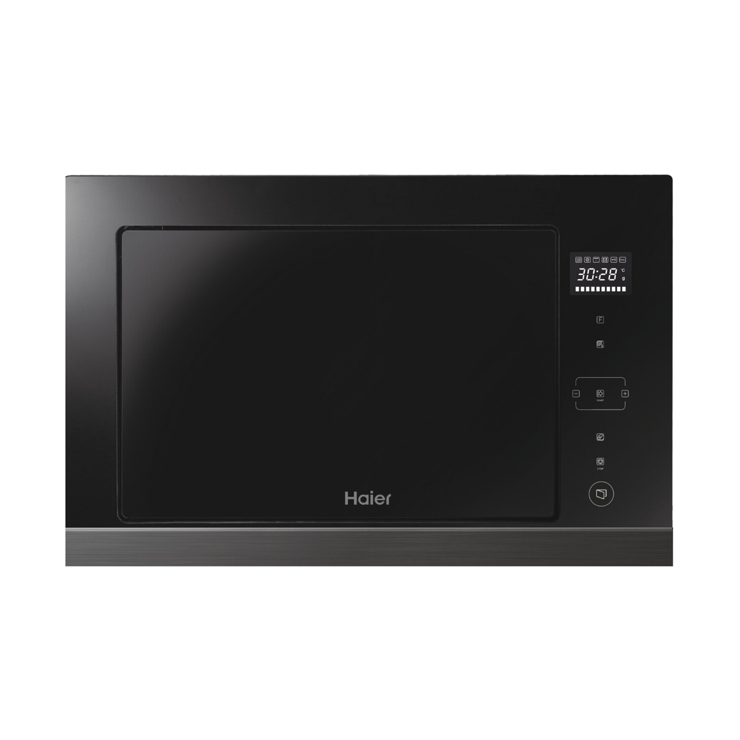 Microondas - HAIER HOR38G5FT, 900 W, 5 potencia, 28 l, Negro