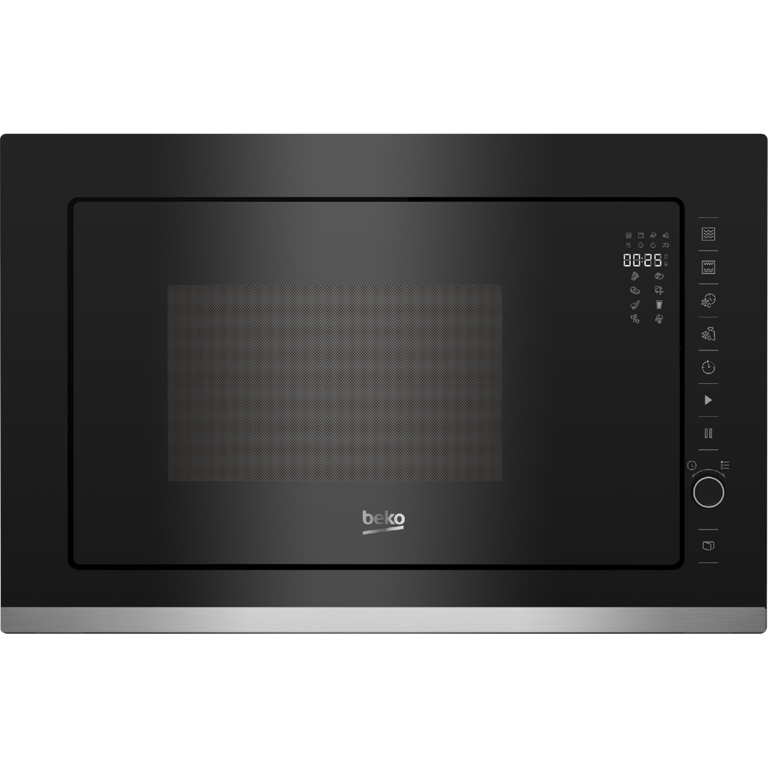 Microondas libre instalación - BEKO BMGB25333X 25L, 900 W, 5 potencia, 25 l, Acero Inoxidable
