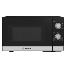 Microondas libre instalación - BOSCH FFL020MS2, 800 W, 5 potencia, 20 l, Negro, Acero inoxidable