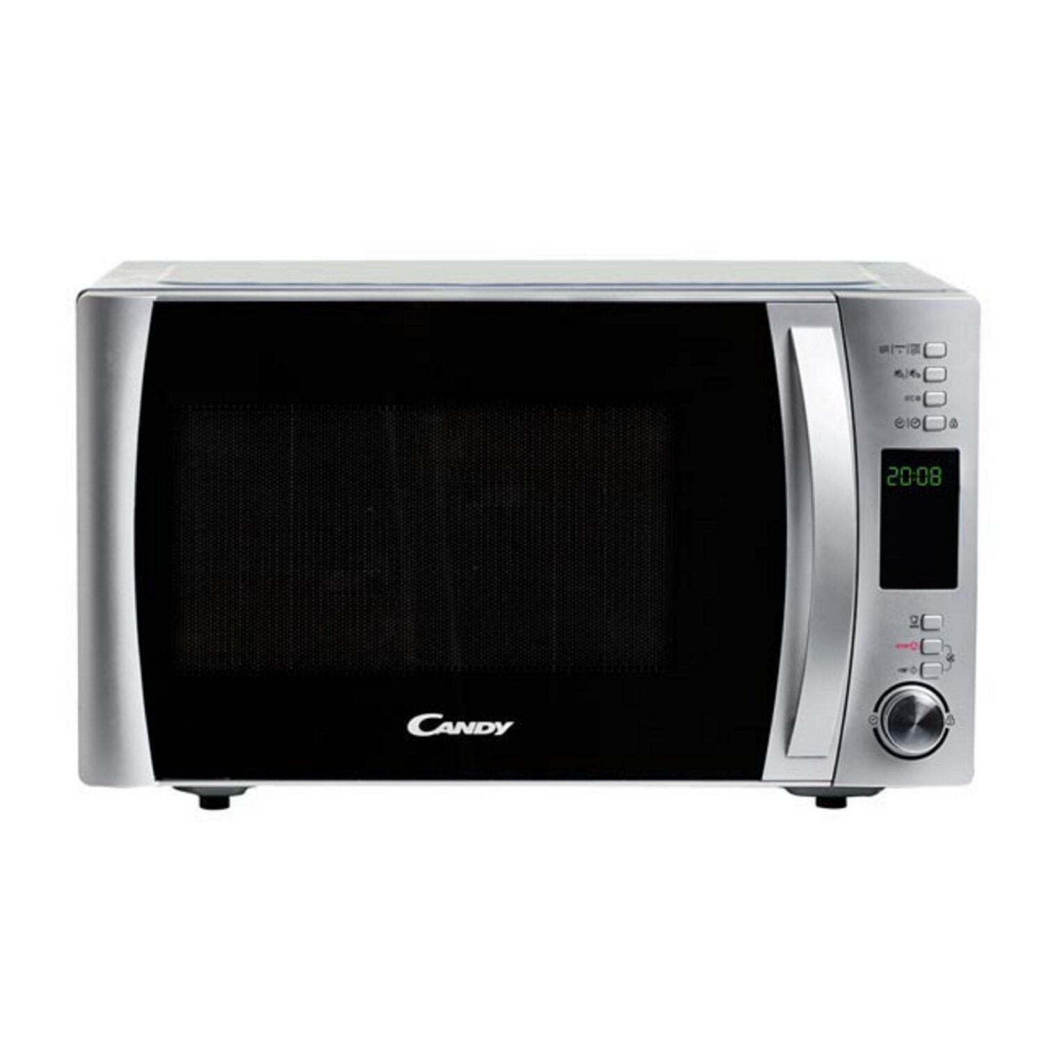 Microondas - CANDY CMXG 25 DCS, 1000 W, 5 potencia, 25 l, Acero Inoxidable