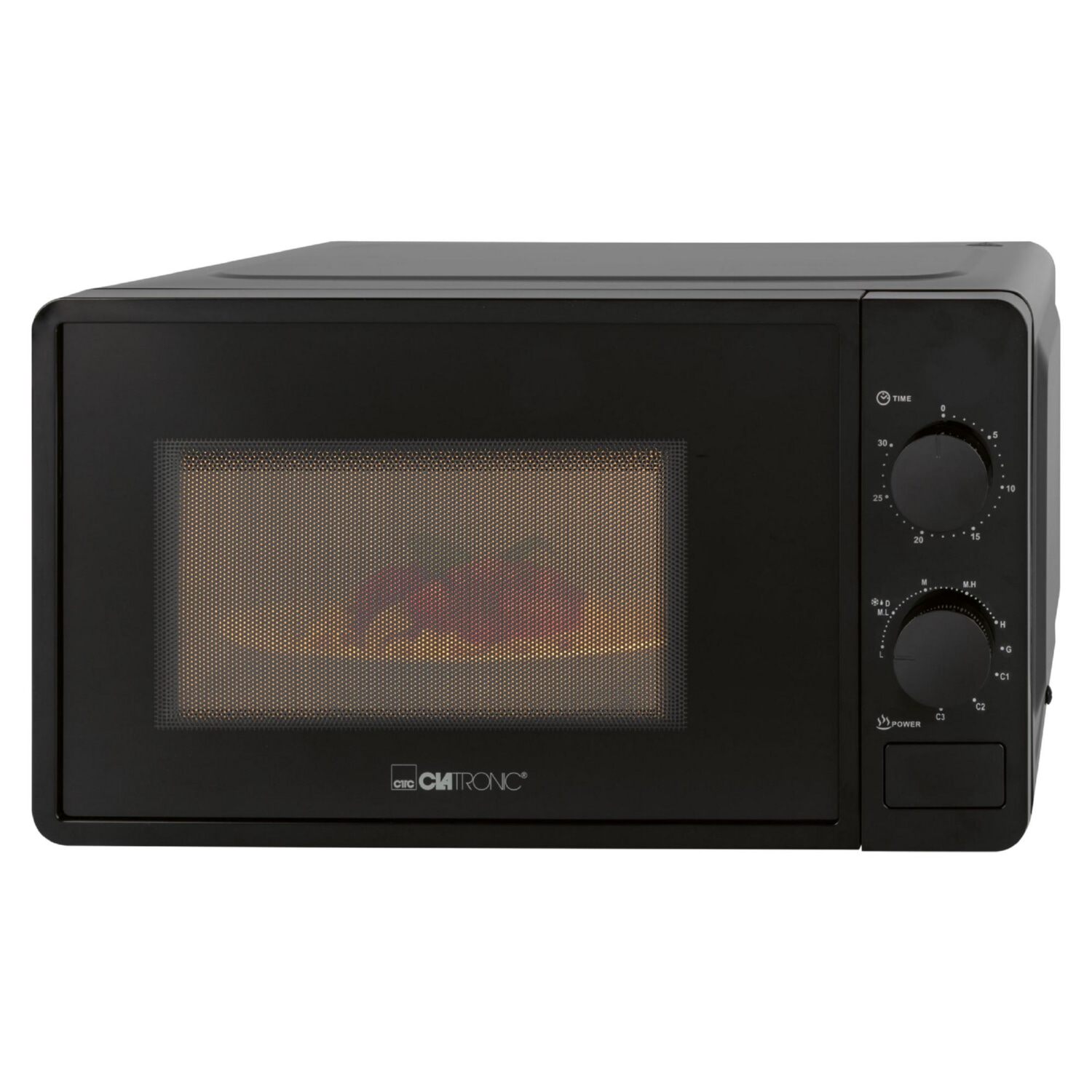 Microondas libre instalación - CLATRONIC 264002, 1150 W, 5 potencia, 20 l, Negro