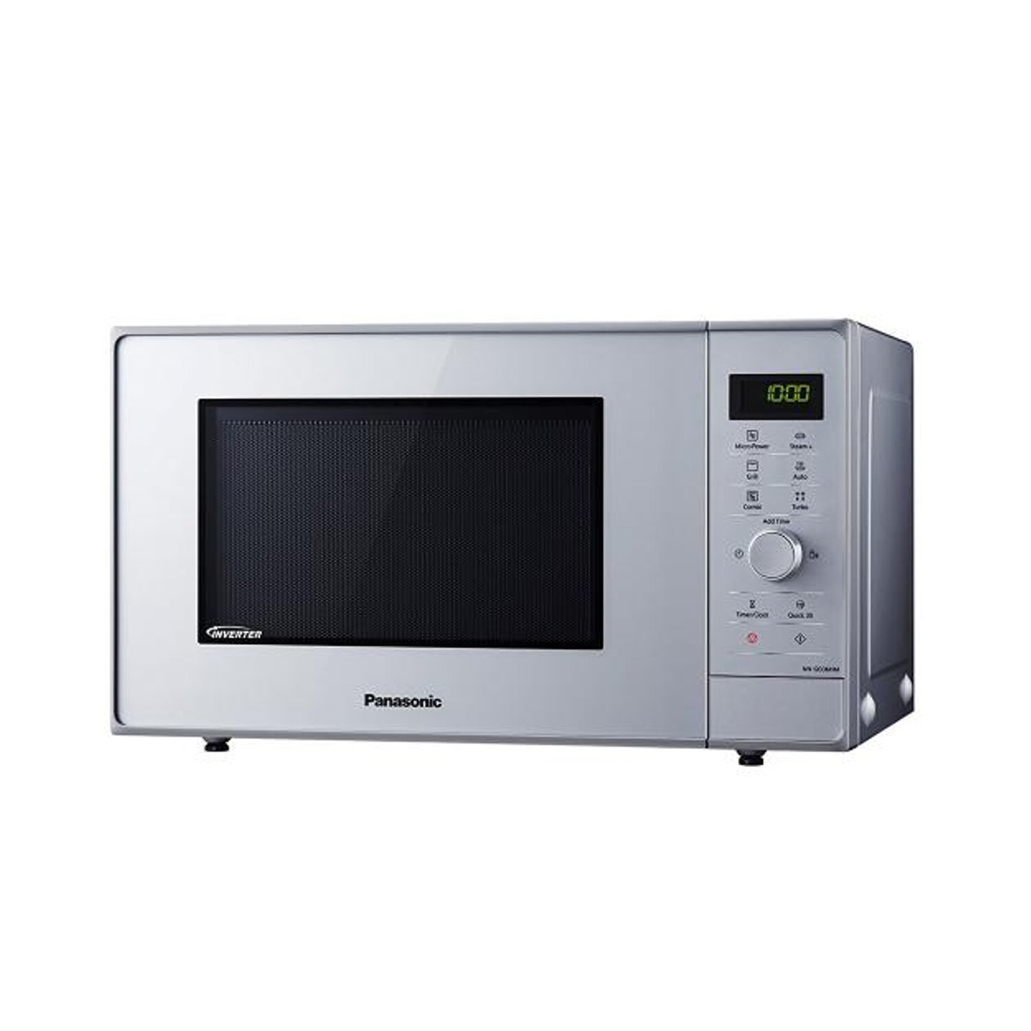 Microondas con grill - PANASONIC NN-GD36HMSUG, 1000 W, 6 potencia, 23 l, Inox