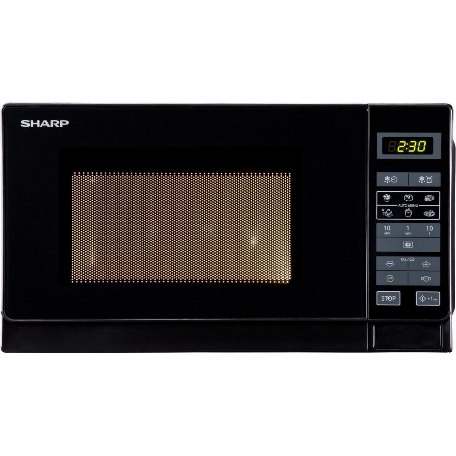 Microondas libre instalación - SHARP R-742BKW, 900 W, 11 potencia, 25 l, Negro