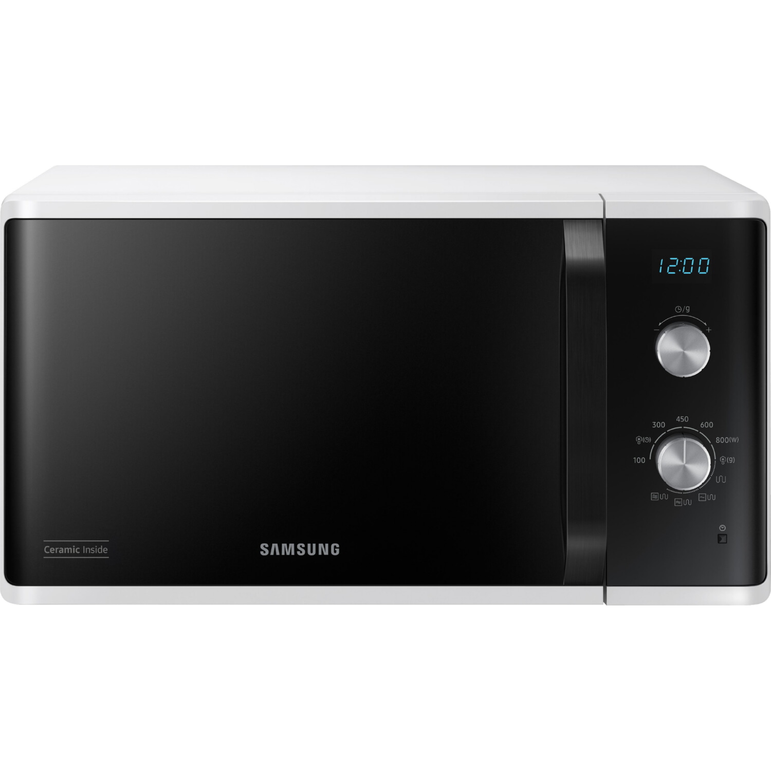 Microondas libre instalación - SAMSUNG MG23K3614AW/EG, 800 W, 23 l, Blanco