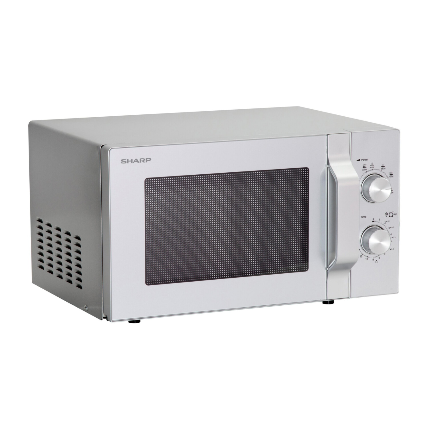 Microondas libre instalación - SHARP R204S, 800 W, 20 l, Plata