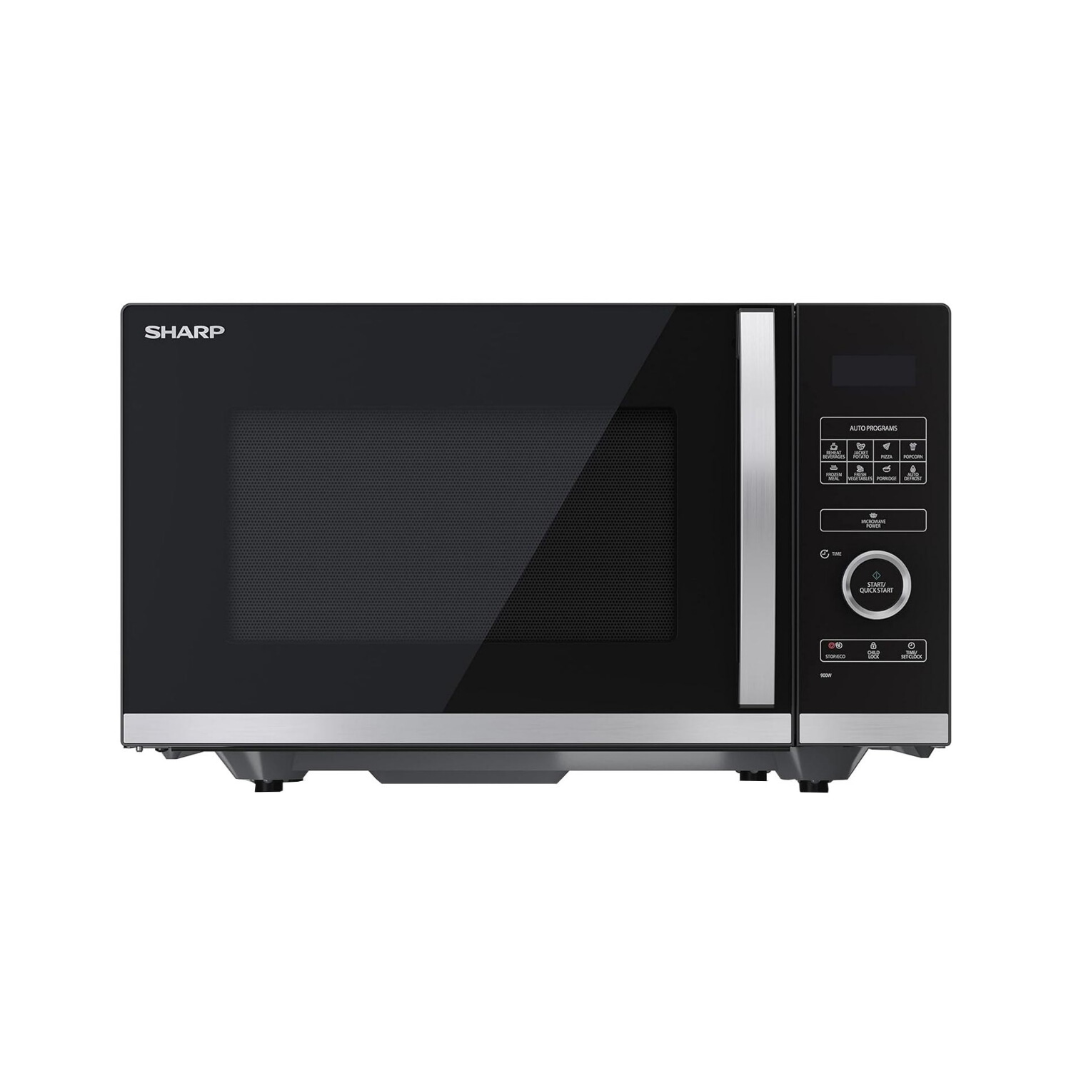 Microondas libre instalación - SHARP 23480-56, 1000 W, 10 potencia, 1,5 l, Rojo