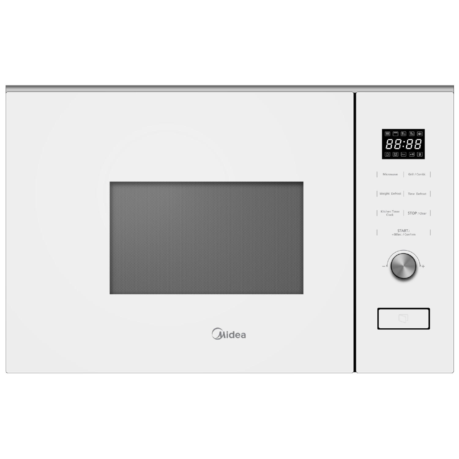 Microondas - MIDEA MBMTG820H-WH, 1 kW, 1 l, Blanco