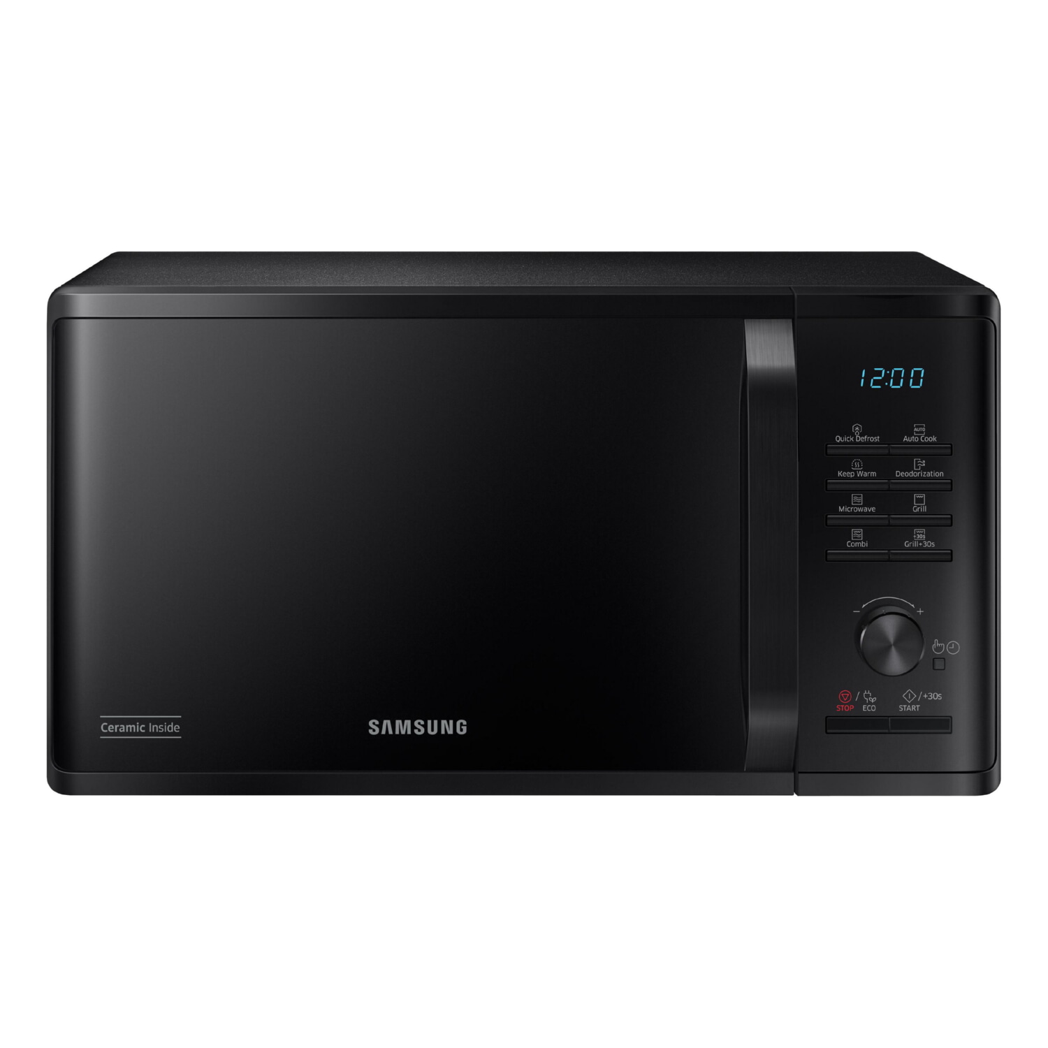 Microondas con grill - SAMSUNG C1134D-MG23B3515AK/EN, 1250 W, 6 potencia, 23 l, Negro