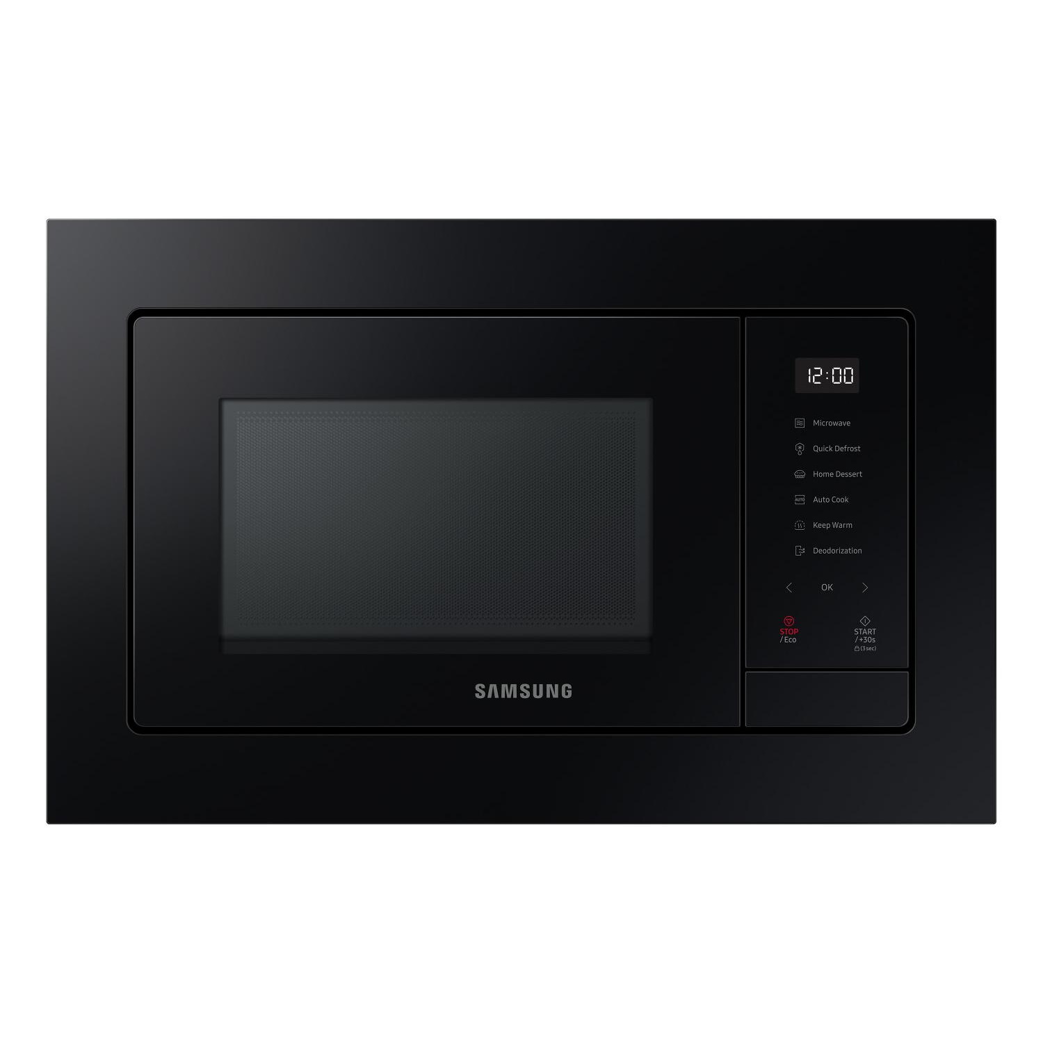 Microondas - SAMSUNG MS23A7318AK/E1, 800 W, 6 potencia, 23 l, Negro