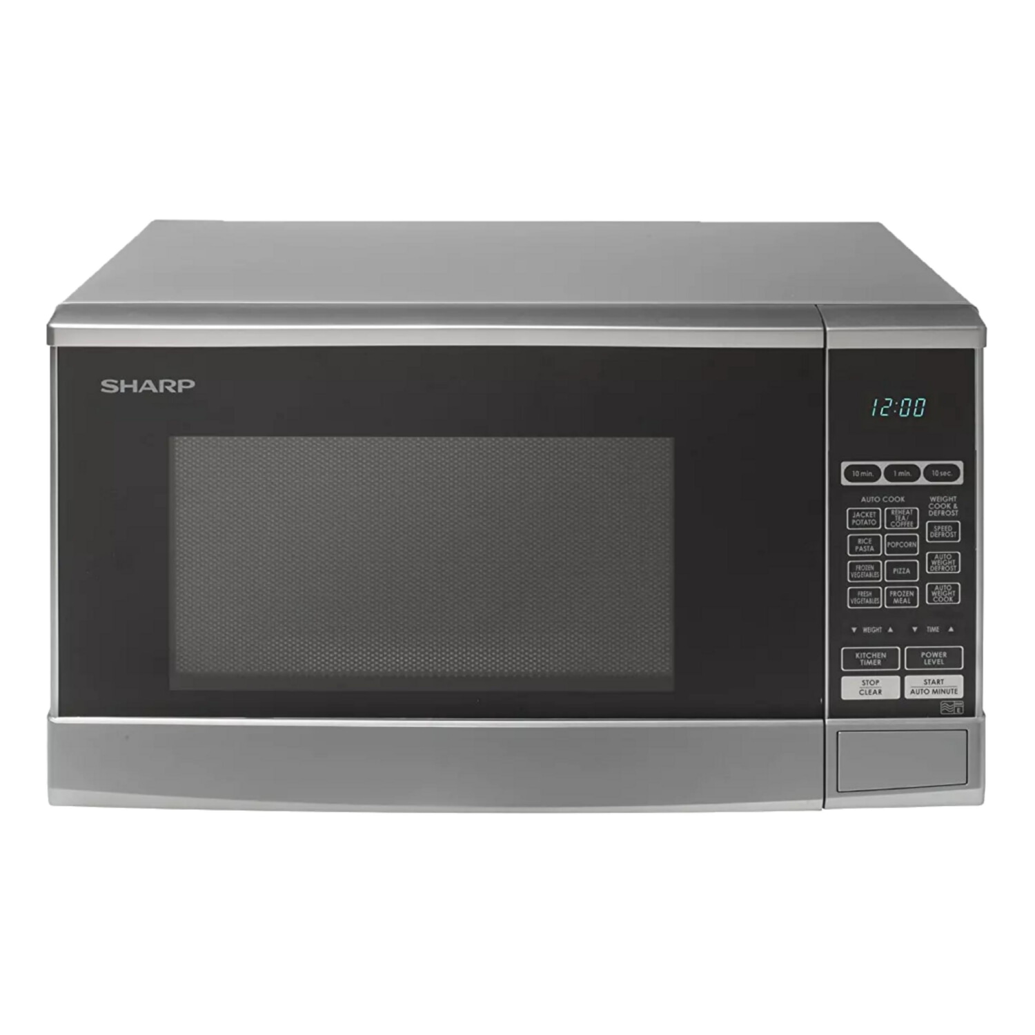 Microondas - SHARP R270S, 800 W, 10 potencia, 20 l, Plata