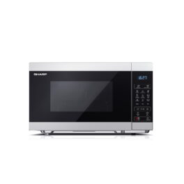 Microondas - SHARP YC-MG81E-S, 1450 W, 11 potencia, 28 l, Negro, Gris