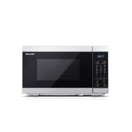 Microondas libre instalación - SHARP YC-MG02ES, 800 W, 11 potencia, 20 l, Inox