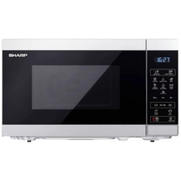 Microondas - SHARP YC-MS02ES, 800 W, 11 potencia, Plata