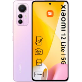 XIAOMI 12 LITE 6.55P/5G/8N/8+128GB/P , Rosa, Móvil Android, 128 GB, 8 GB RAM, 6,55 ' Full HD+, Qualcomm Snapdragon 778G 5G (6 nm), 4300 mAh