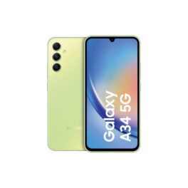 SAMSUNG A34 6.60P/5G/8N/8+256GB/GR, Light Green, Móvil Android, 256 GB, 8 GB RAM, 6,6 ' FHD+, Mediatek Dimensity 1080 (MT6877V) Octa-Core (2.6GHz, 2GHz), 5000 mAh