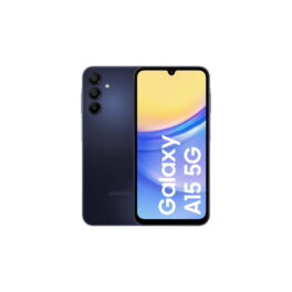SAMSUNG Galaxy A15 5G, Negro, Móvil Android, 128 GB, 4 GB RAM, 6,5 ' Super AMOLED, 90 Hz, Mediatek Dimensity 6100+ (6 nm), 5000 mAh