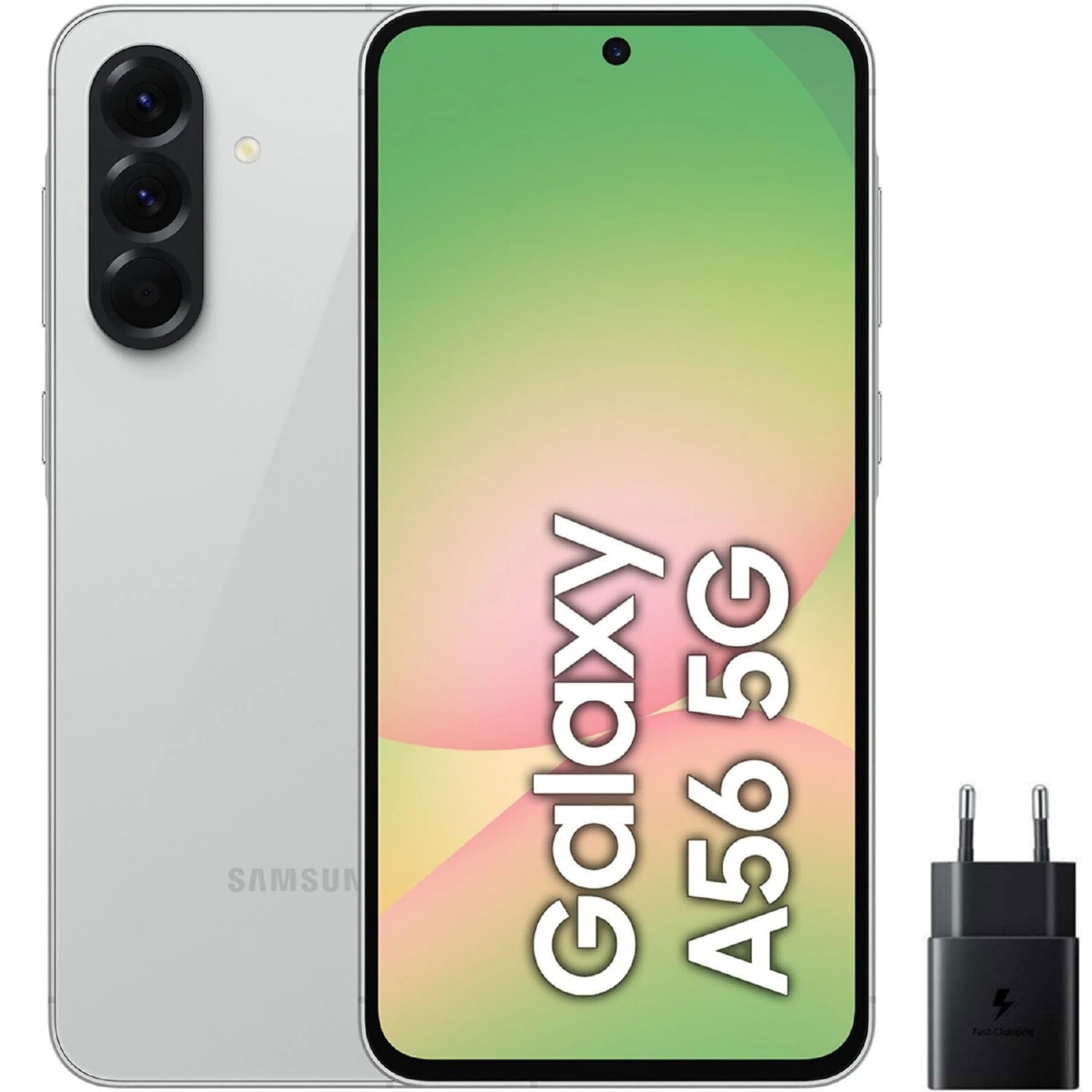 SAMSUNG A56, Gris, Móvil, 256 GB, 8 GB RAM, 6,7 ', Exynos 1580, 5000 mAh