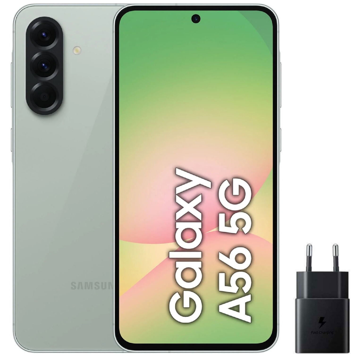 SAMSUNG A56, Verde, Móvil, 256 GB, 8 GB RAM, 6,7 ', Exynos 1580, 5000 mAh