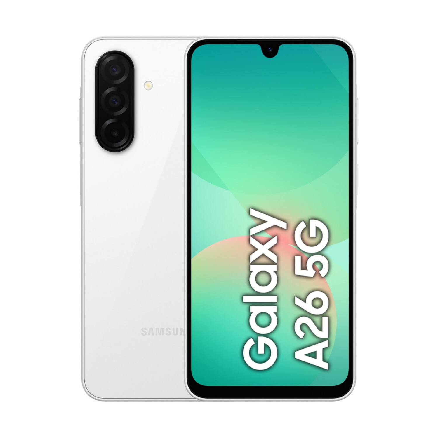 SAMSUNG Galaxy A26 5G, Blanco, Móvil Android, 128 GB, 6 GB RAM, 6,7 ' Super AMOLED, Gorilla Glass 7, 120 Hz, Processor, 5000 mAh